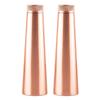 Copper Delight 1000 Water Bottle, Set of 2, 915 Ml Each, Copper | 100% Leak Proof | Office Bottle | Gym Bottle | Yoga Bottle