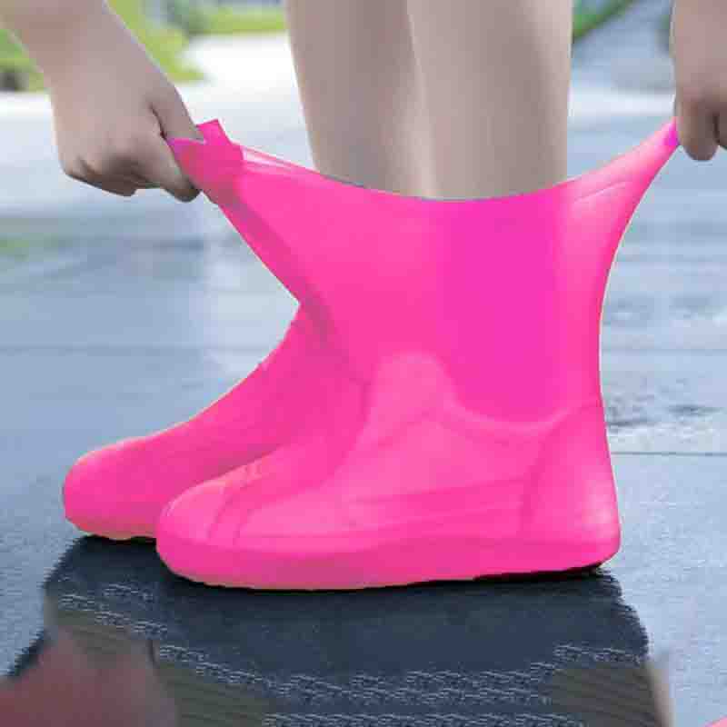 Резиновые латексные чехлы для обуви от дождя, многоразовые, утолщенные, сапоги от дождя – противоскользящие, портативные для походов на открытом воздухе и путешествий