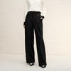 Sweet Basil Women's High-Waist Straight-Leg Casual Pants