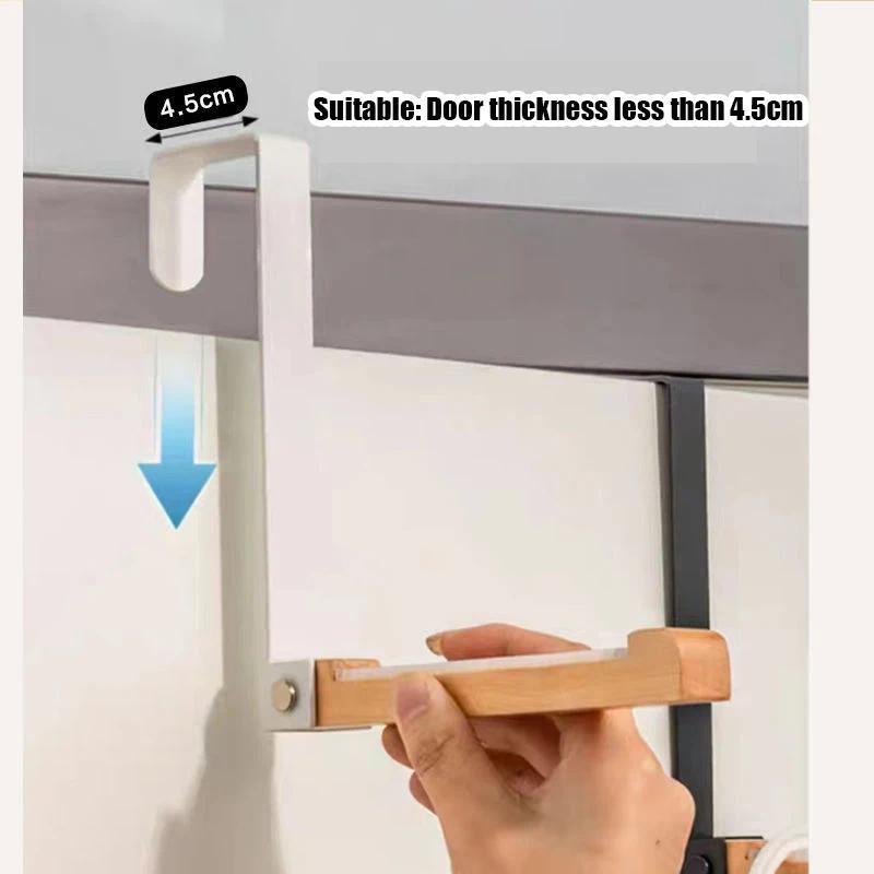 1 шт. Портативные дорожные дверные крючки, деревянная вешалка-органайзер для пальто, шапок, халатов, складная вешалка для одежды для прачечной, ванной комнаты