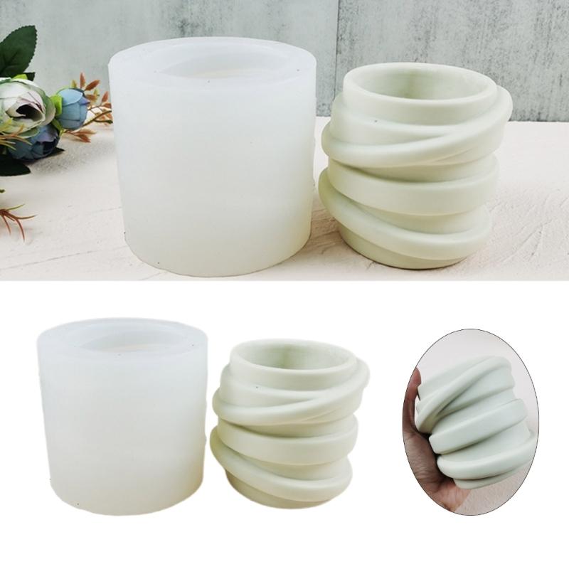 Скандинавское искусство, гипсовый цветок, силиконовая форма, эпоксидная смола, форма для чашки свечи, сочная ваза, цементная форма, держатель для ручек, форма
