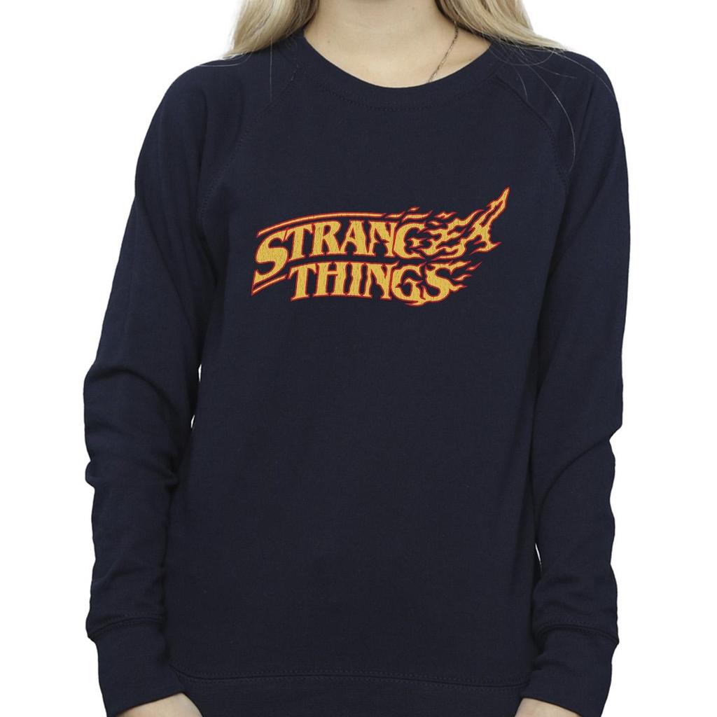 Netflix Womens/Ladies Stranger Things Logo Breaking Sweatshirt