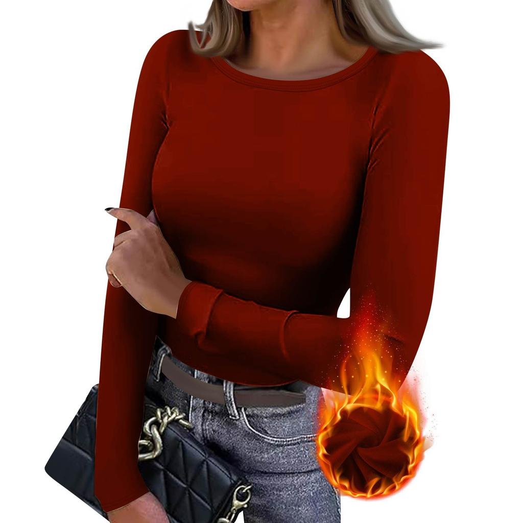 Женская приталенная футболка Модная повседневная однотонная с V-образным вырезом пуловер с длинным рукавом топ