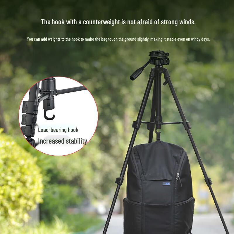 Yunteng VCT-668 Professional Aluminum Alloy Tripod