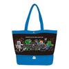 Minecraft Vinyl Tote with Pocket (Blue)