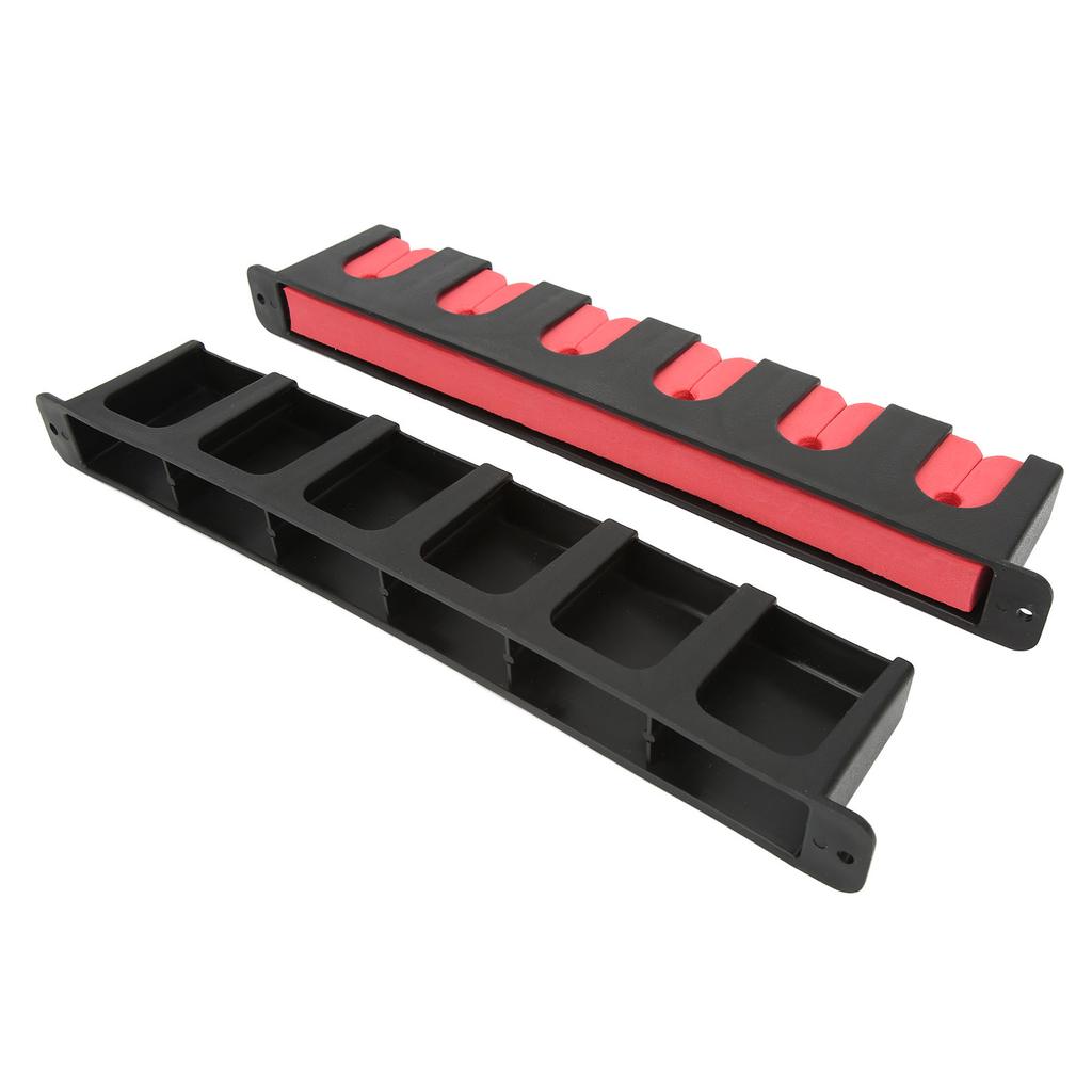 2Pcs Wall Mounted Fishing Rod Rack Orderly Storage Space Saving Anti Scratch Horizontal Fishing Rod Holder for Household