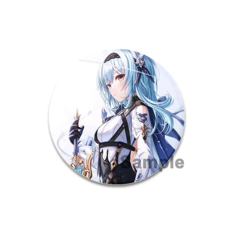 32/44/58 мм значки Eula аниме Genshin Impact броши ручной работы игровые персонажи значки на лацкан креативные значки с мультяшными фигурками аксессуары подарок