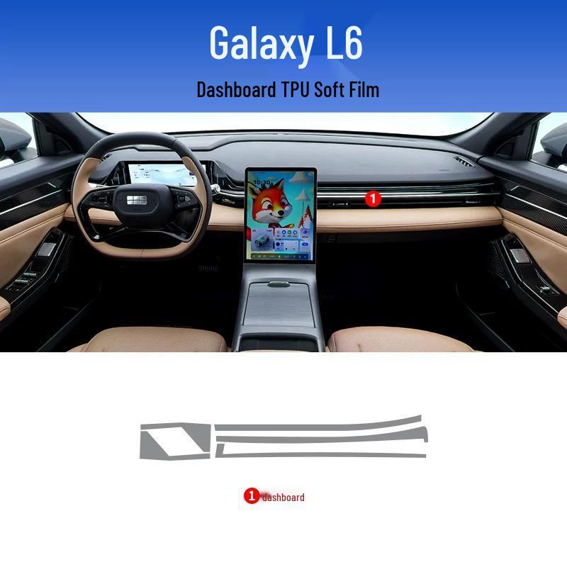 Защитная пленка для навигации и консоли интерьера Geely Galaxy L6