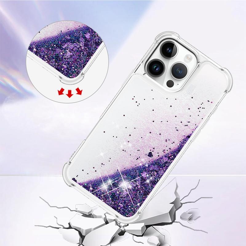 Чехол для i Phone 16 Pro Max на Для Funda iPhone 16 Pro MAX Чехол Блестящий Динамичный Жидкий Чехол Для Apple16 Plus 16ProMax Чехлы Etui