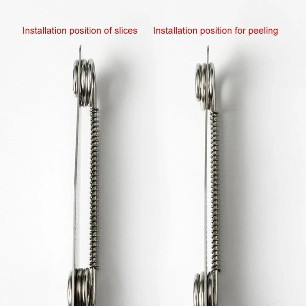 Ножи для фруктов из нержавеющей стали Овощечистка с функцией чистки Не ржавеющие Портативные ножи Прочная Удобная ручка Инструмент для нарезки фруктов