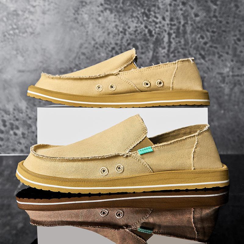 Высококачественная мужская обувь, Дышащие парусиновые туфли, Легкая обувь ручной работы на мягкой подошве, Летняя повседневная обувь Zapatos Casuales