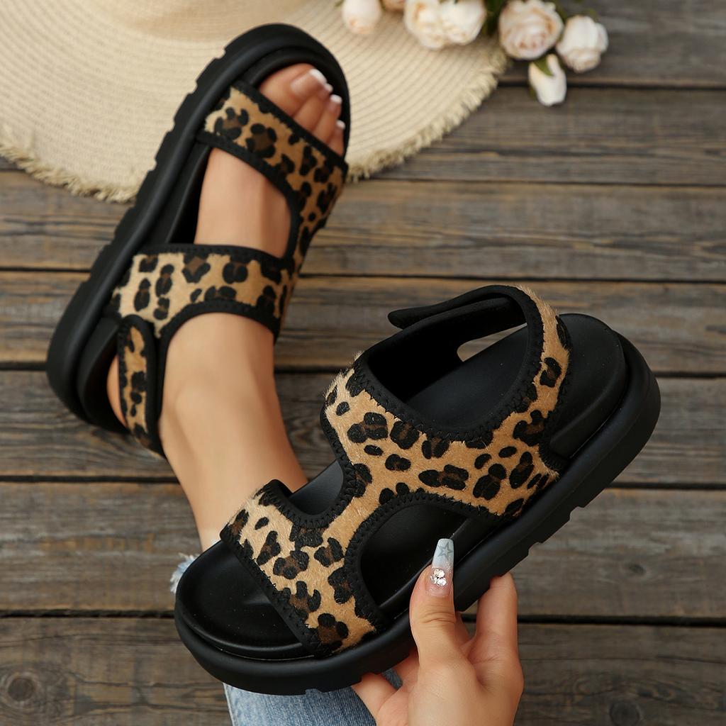 Модные женские сандалии 2025 Новые удобные сандалии Толстая подошва Однотонные Повседневная спортивная обувь Сетчатые дышащие сандалии с открытым носком Женские