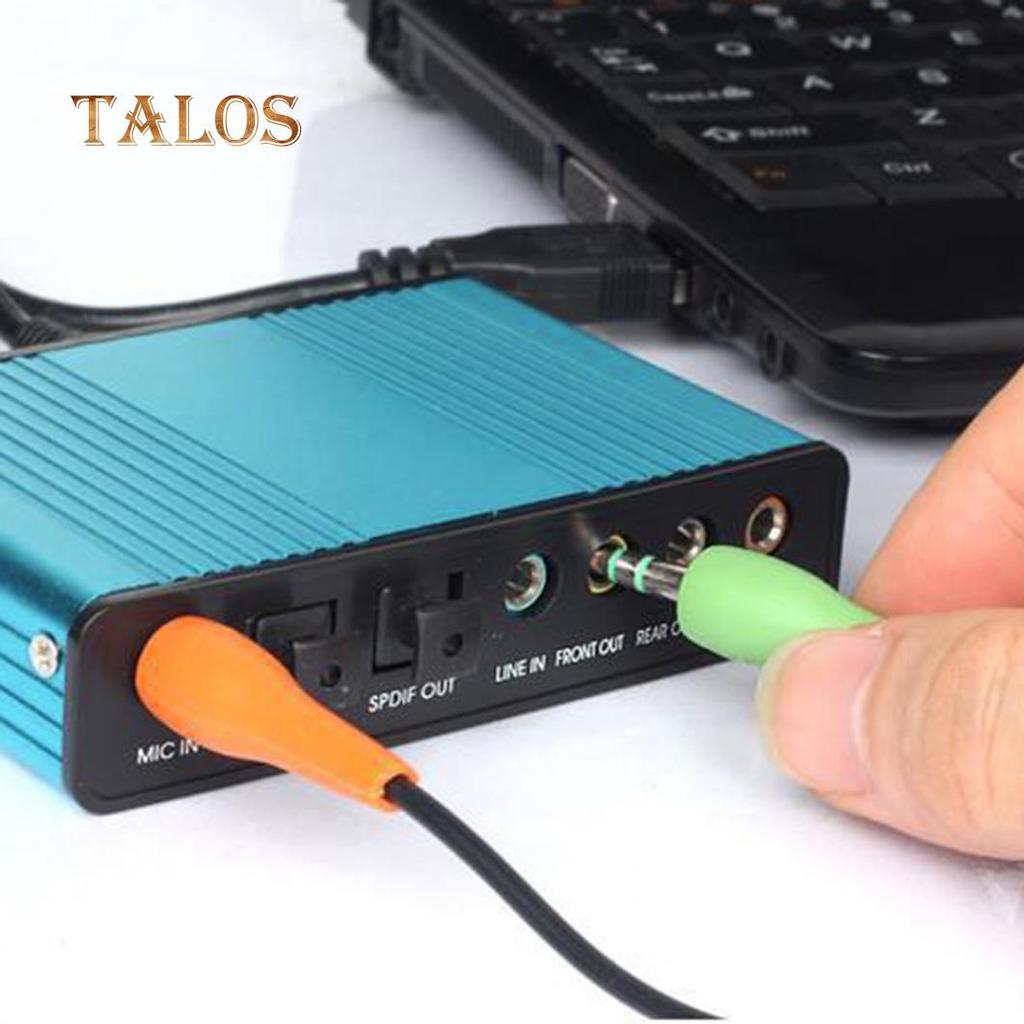 USB 2.0 External 6 Channel 5.1 Optical Audio Sound Card for Notebook Laptop PC Computer Gadgets