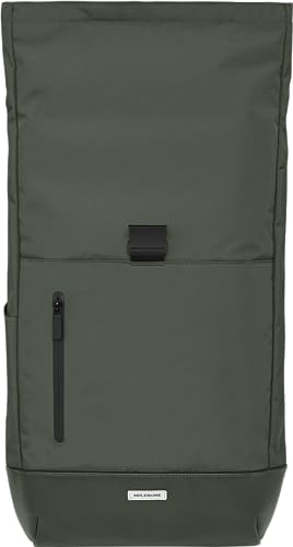 Moleskine Metro Roll-Top Backpack ET20FMTRBKK6, Moss Green, One Size, Fits 15-inch Devices