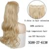 MISSQUEEN 22 Inches 5 Clip In Hair Extension Heat Resistant Fake Hairpieces Long Wavy Hairstyles Synthetic Clip In On Hair Extensions