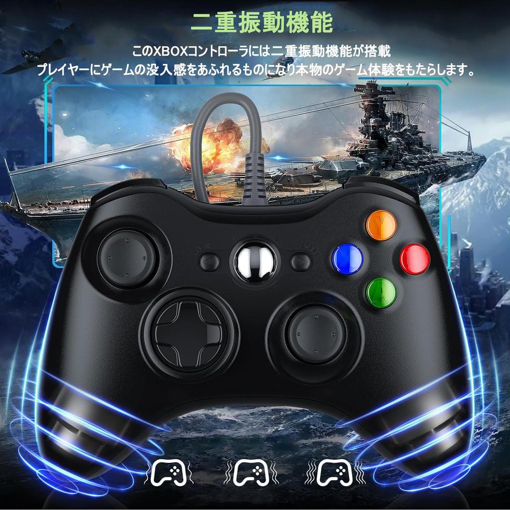 Проводной геймпад Xbox, модернизированный контроллер ENKE Xbox 360, геймпад для ПК, подключение по USB, без задержки, усиленная кнопка, эргономичная двойная вибрация, обновление