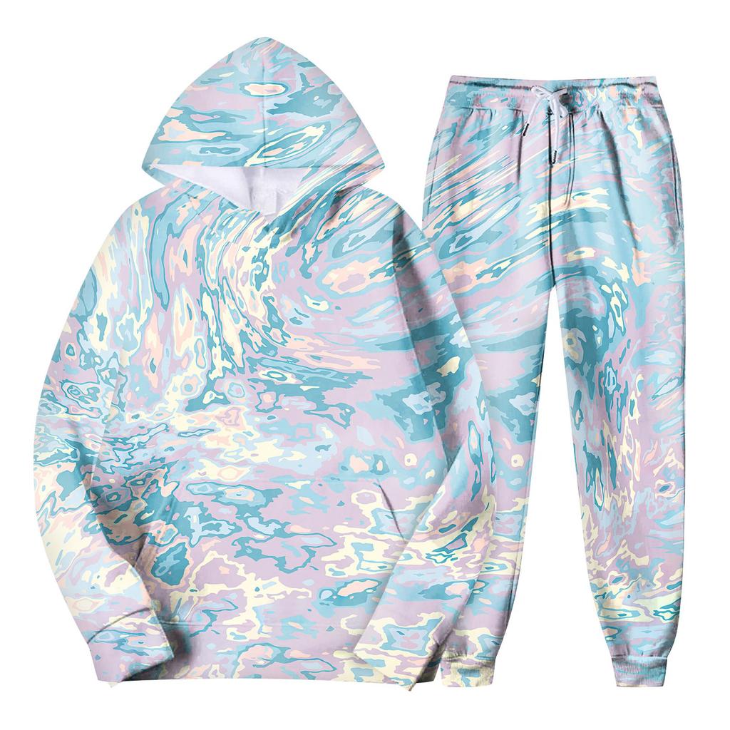 Мужской спортивный костюм с капюшоном, унисекс, двухсекционная одежда для бега, пуловер с длинными рукавами, толстовки с капюшоном + комплект спортивных штанов