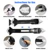 Caulk Remover Scraper Sealant Finishing Tool Kit 3 in 1 Caulking Scraper Tools with 5 Replaceable Silicone Pads