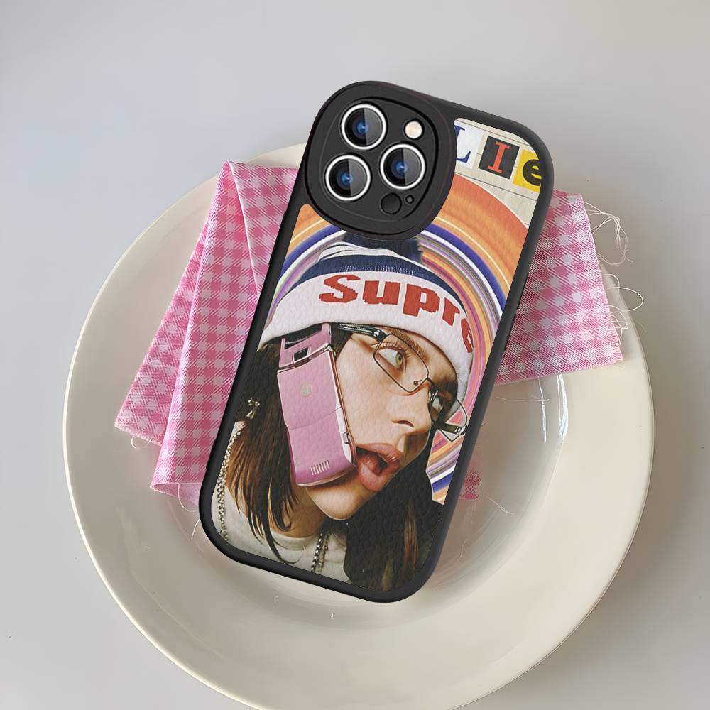 Чехол для телефона SINGER LUNCH B-BILLIES Для IPhone 16 15 14 13 12 11 Pro Max Plus 16E Мягкая кожаная крышка