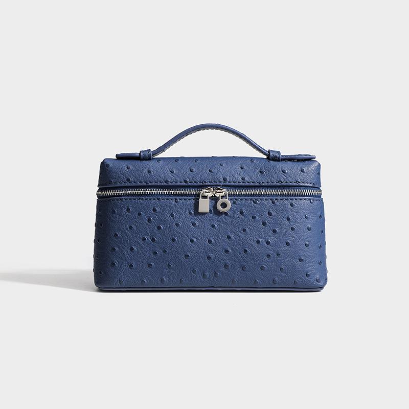 LP19 Fashionable Versatile 2025 New Genuine Ostrich Leather Crossbody Bag - Gigi Style Handbag