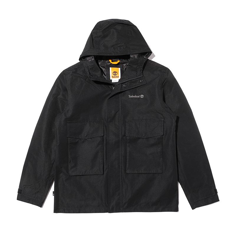 Timberland Мужская водонепроницаемая уличная куртка с капюшоном Черный A2H2P-001