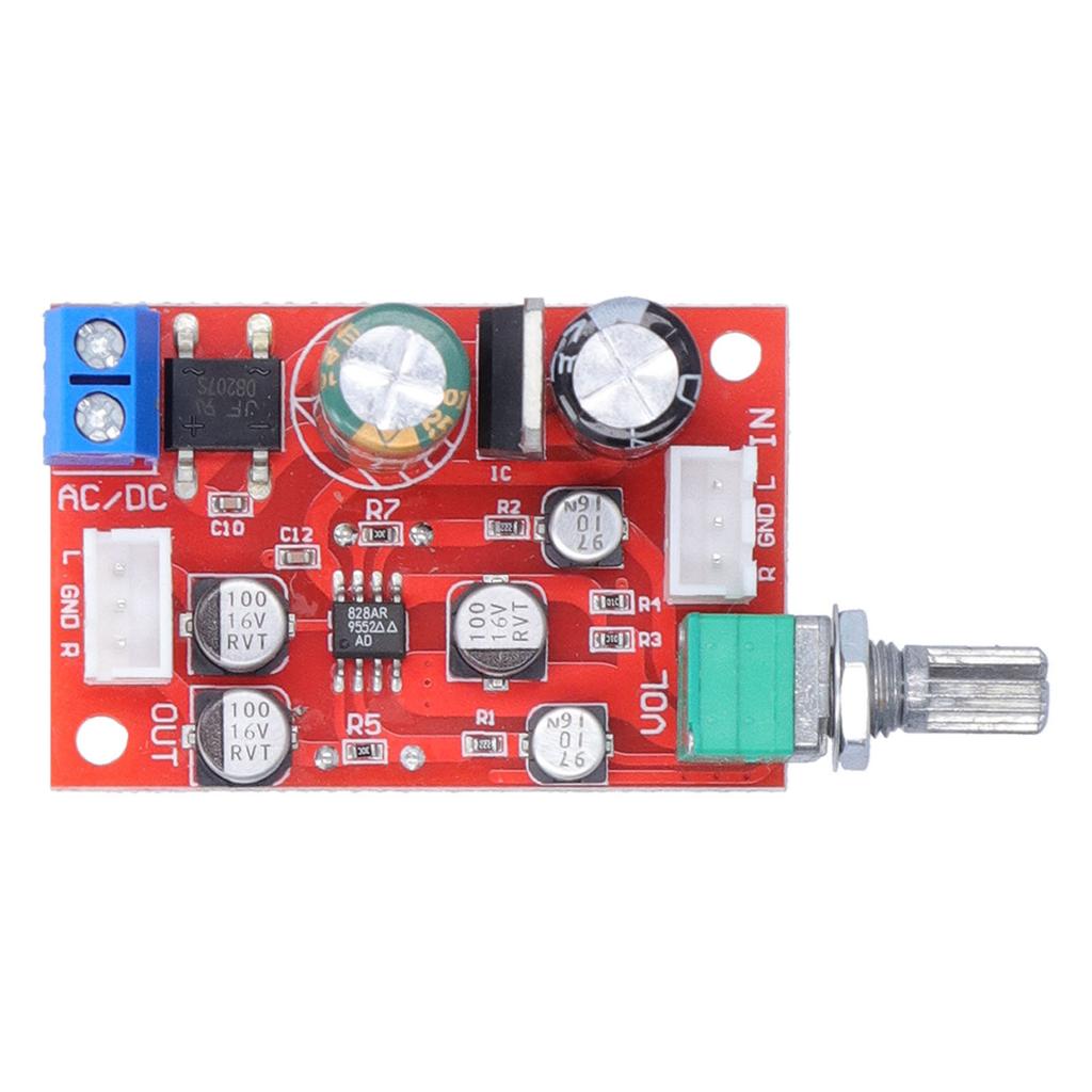 Плата предусилителя, одиночный модуль усилителя мощности, усилитель сабвуфера с потенциометром громкости AD828