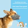 3 шт. многоразовый воздушный фильтр для собак, регулируемая противопылевая подушка для лица собаки, дышащий респиратор для домашних животных, намордник для больших и маленьких собак