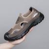 Summer Breathable Men's Bag Head Sandals Hollow Mesh Hole Shoes Outdoor Non-slip Lightweight Sports Leisure Beach Shoes