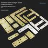 10 Pcs Iron Nickel Plating Repair Mending Bracket Plate Metal Fixing Joining Bracket Office Desk