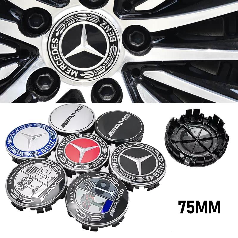 4PCS 75mm Car Rim Center Cover Wheel Hub Caps for Mercedes Benz AMG Emblem GLA200 W203 W204 W205 W209 W210 W211 W212 STUVW1