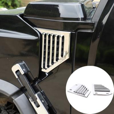 Серебристая накладка на боковой воздухозаборник капота для Hummer H2 2003-09