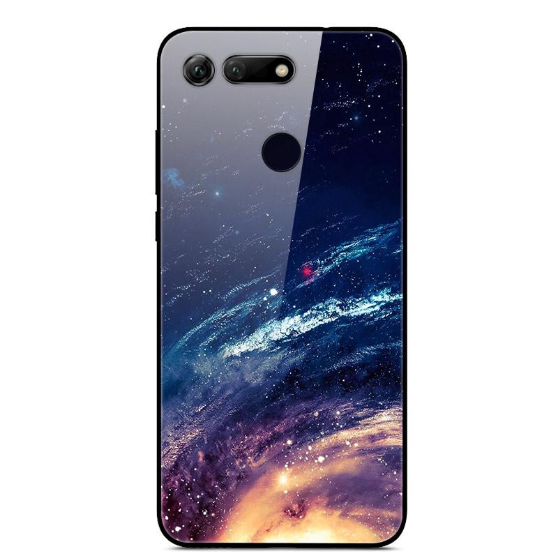 Для Huawei Honor View 20 Чехол Honor 20 Закаленное Стекло Космический Чехол Стеклянная Задняя Панель для Huawei Honor 20 lite Honor20 Pro View 20