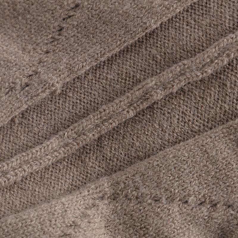 QICED Осенне-зимний комплект большого размера с высоким воротом, модный, нежный и непринужденный стиль, комплект из двух предметов свитера, однотонный трикотажный