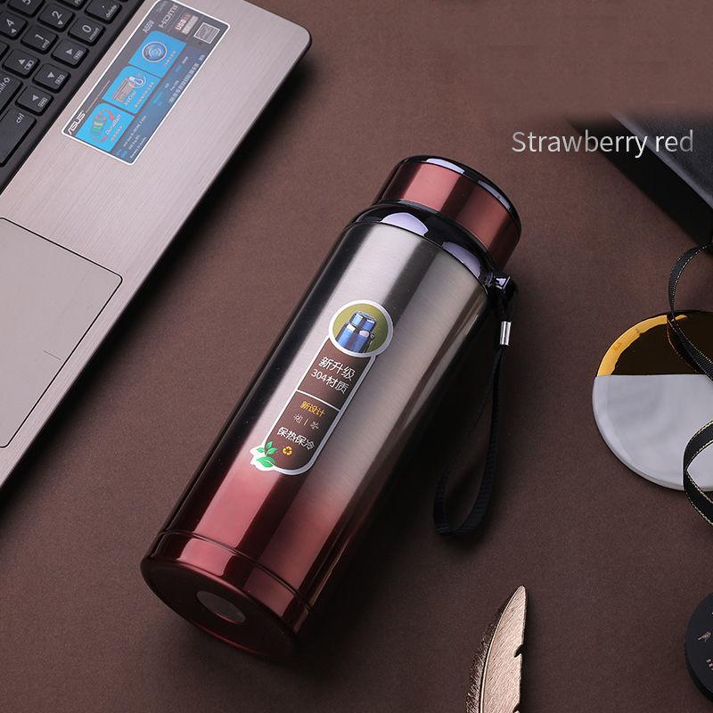 0,6/0,8/1/1,2/1,5 л термос из нержавеющей стали для путешествий, спорта, бытовой бутылки для воды, бутылки для воды, кофе, чая