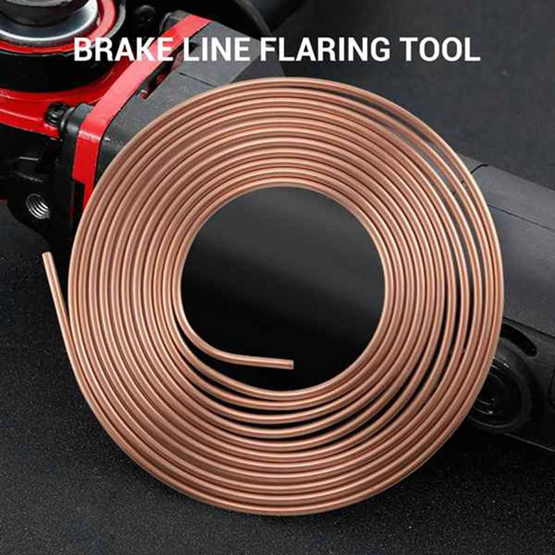 M63K-25FT 7.62M Anti-Rust Coil Of 1/4 Inch OD Copper Nickel Brake Pipe (Copper Color)