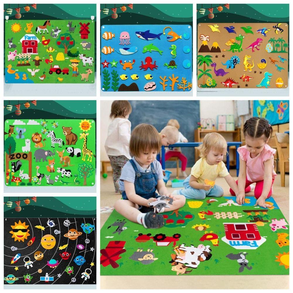 Starry Sky Payment Felt Board Stories Set Underwater World Montessori Felt Puzzle   Preschool