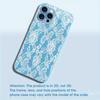 Delicate White Lace Blue phone case for iphone 17 case for iphone 17 pro max cover Glass for iPhone 17 16 15 14 13 12pm Pro Plus