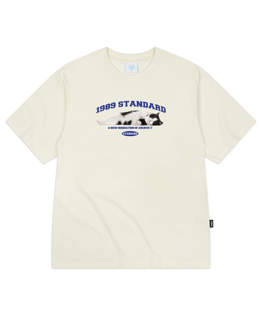 1989STANDARD Arch Charming Cat Cool Cotton Oversized Short Sleeve (Sisstd-0040)