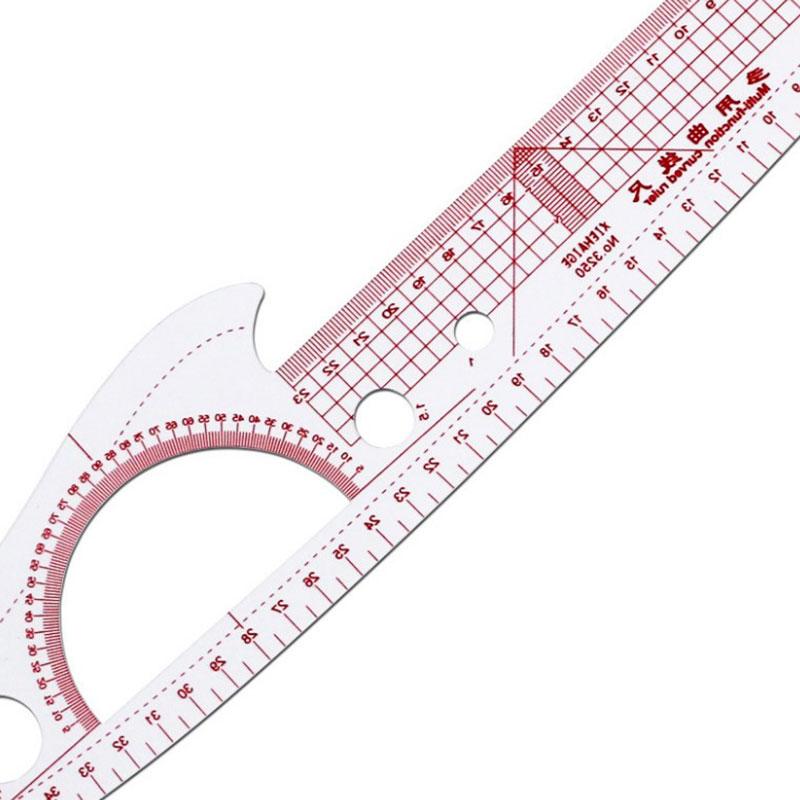 Французская лекальная линейка Мягкая линейка для пэчворка Измерительный шаблон для портного, инструмент для резки ткани