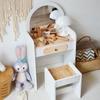Обучающий туалетный столик и игровой стол для малышей - Набор для переодевания и хранения для девочек - Идеальный подарок на день рождения