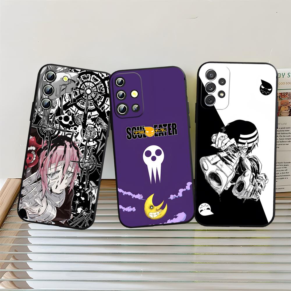 Чехол для телефона S-Soul Eater для S25 Samsung S26 S24 Ultra S22 S23 S20 Fe S21 Plus A54 A34 A16 A53 Задняя крышка