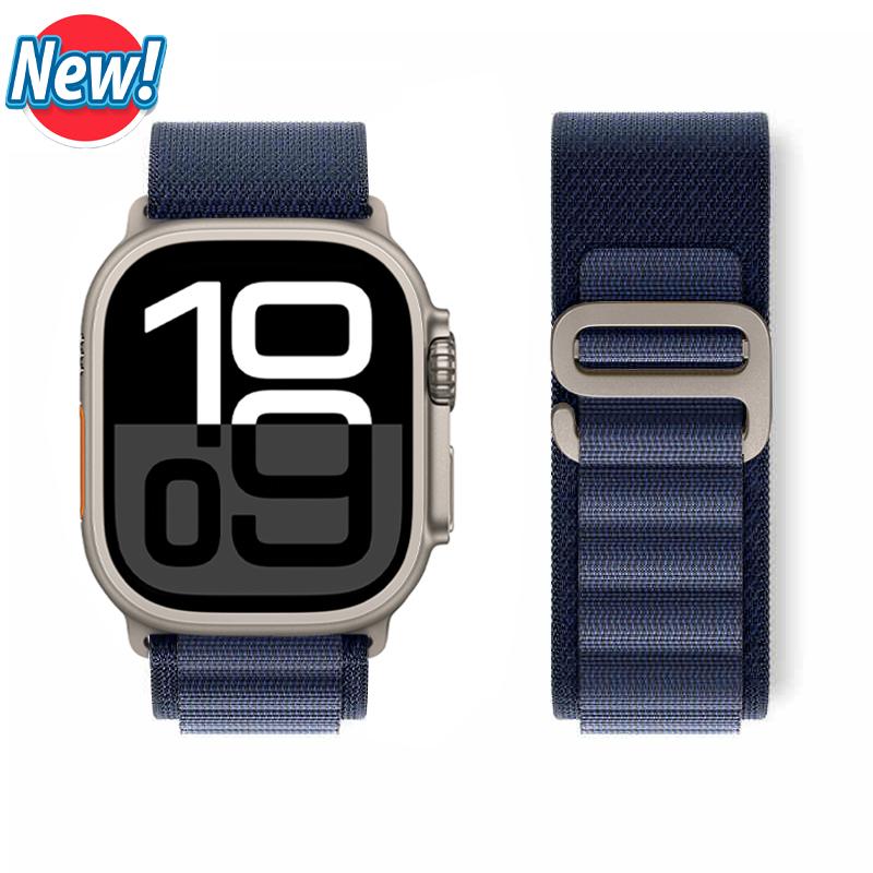 Ремешок Alpine Loop для Apple Watch Ultra 2 Band 49 мм 45 мм 44 мм 40 мм 41 мм 46 мм 42 мм 38 мм Браслет iWatch Series 10 SE 9 8 7 6 5 4
