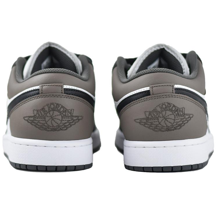 Jordan Air Jordan 1 Амортизация Нескользящая Низкие Винтажные Баскетбольные Кроссовки Унисекс Черный Коричневый 553558-152(Team679-X2M)