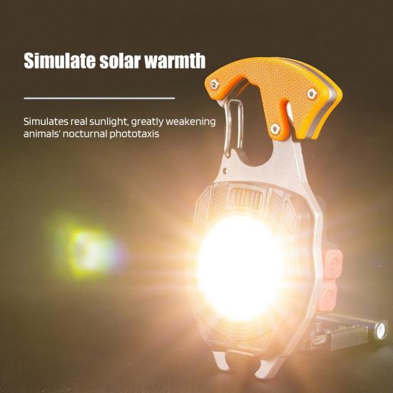 Светодиодный брелок для работы, аккумуляторный мини-фонарик, высокие люмены, супер яркая многофункциональная портативная лампа с отвертками, открывалкой для бутылок