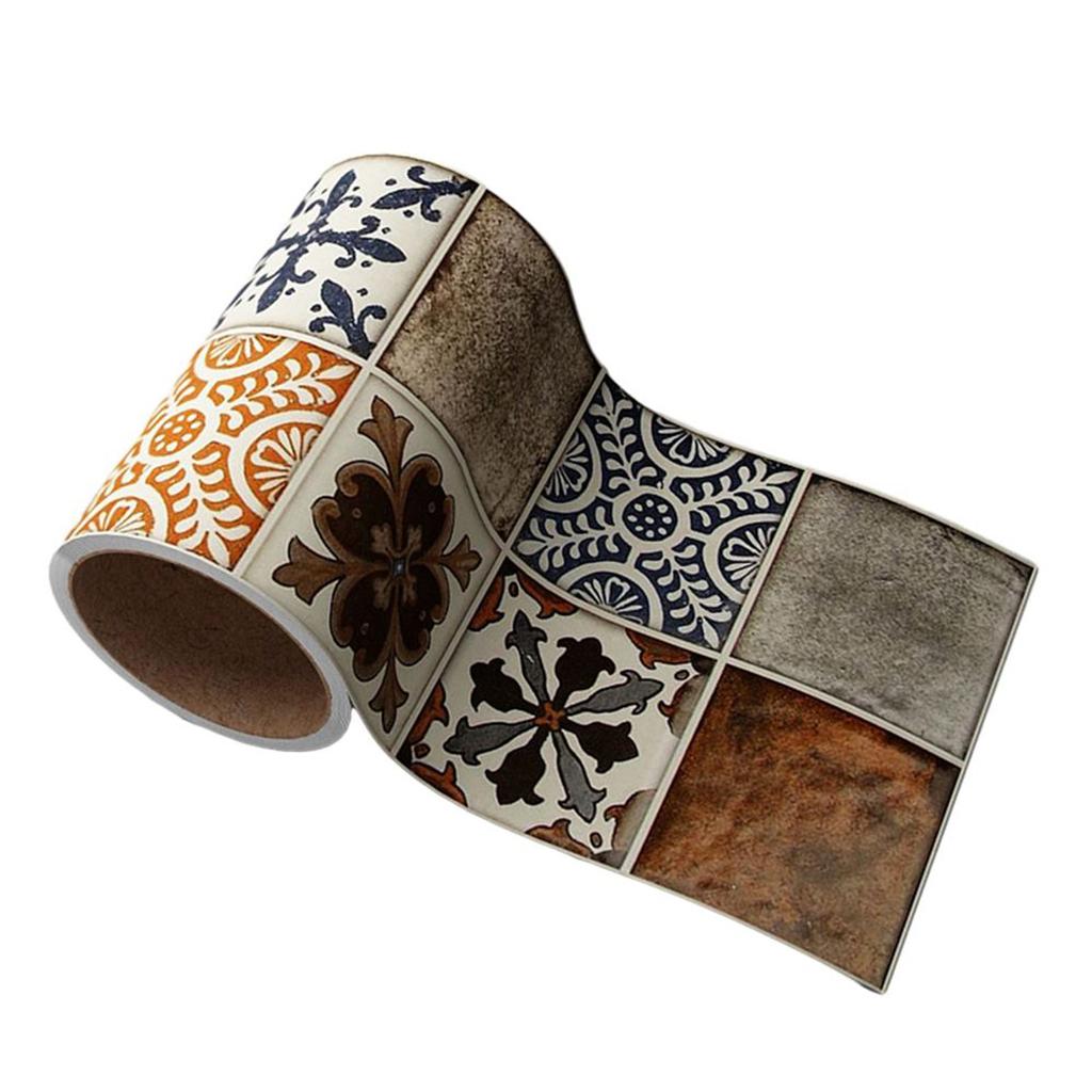 10смx100см Самоклеящаяся Водонепроницаемая Маслостойкая Отклеивающаяся Полоса на Линию Талии Кухонный Фартук Арт Декоративная Полоса Домашний Декор Стен