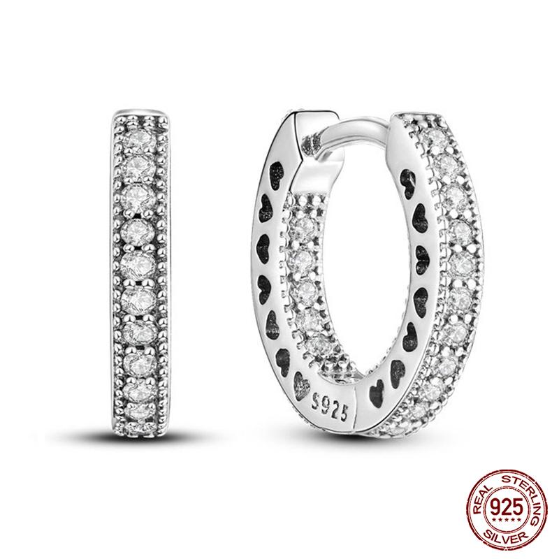 Новые женские серьги из стерлингового серебра 925 пробы, роскошные серьги из розового золота в форме сердца со звездами и луной, изысканные ювелирные украшения в подарок на день рождения