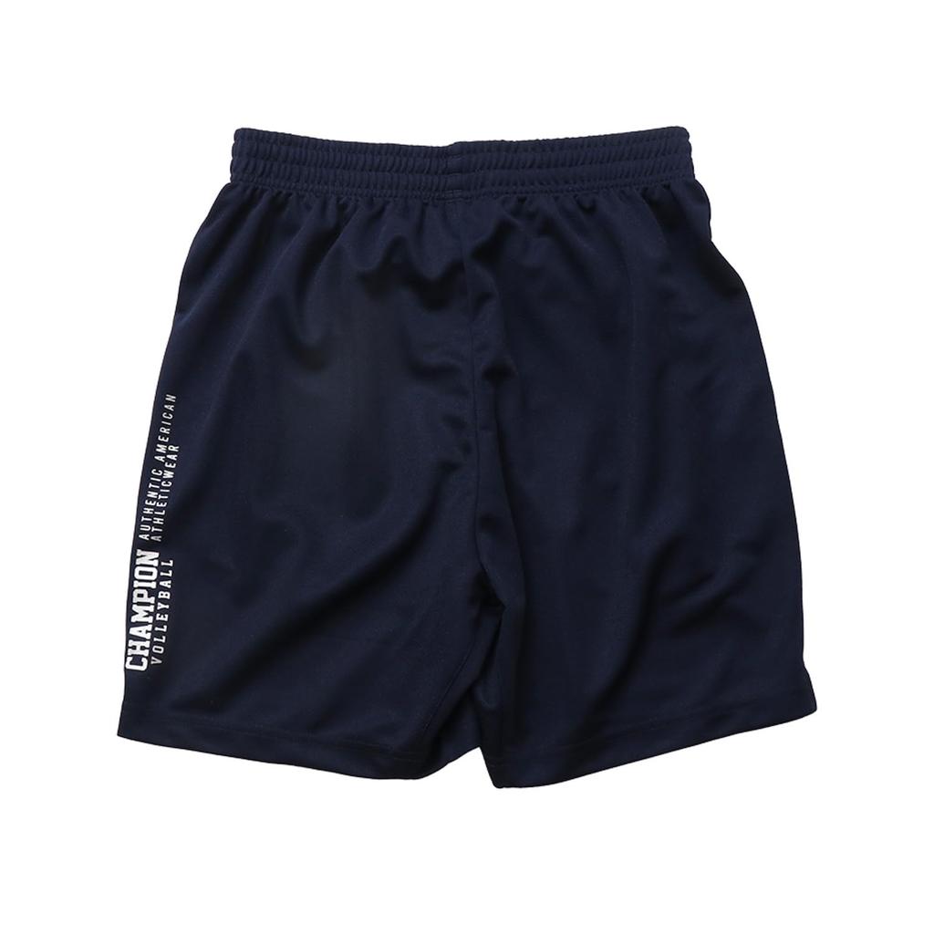 Шорты быстросохнущие шорты с графическим логотипом и принтом волейбола темно-синие [Champion] C3-AV505 мужские