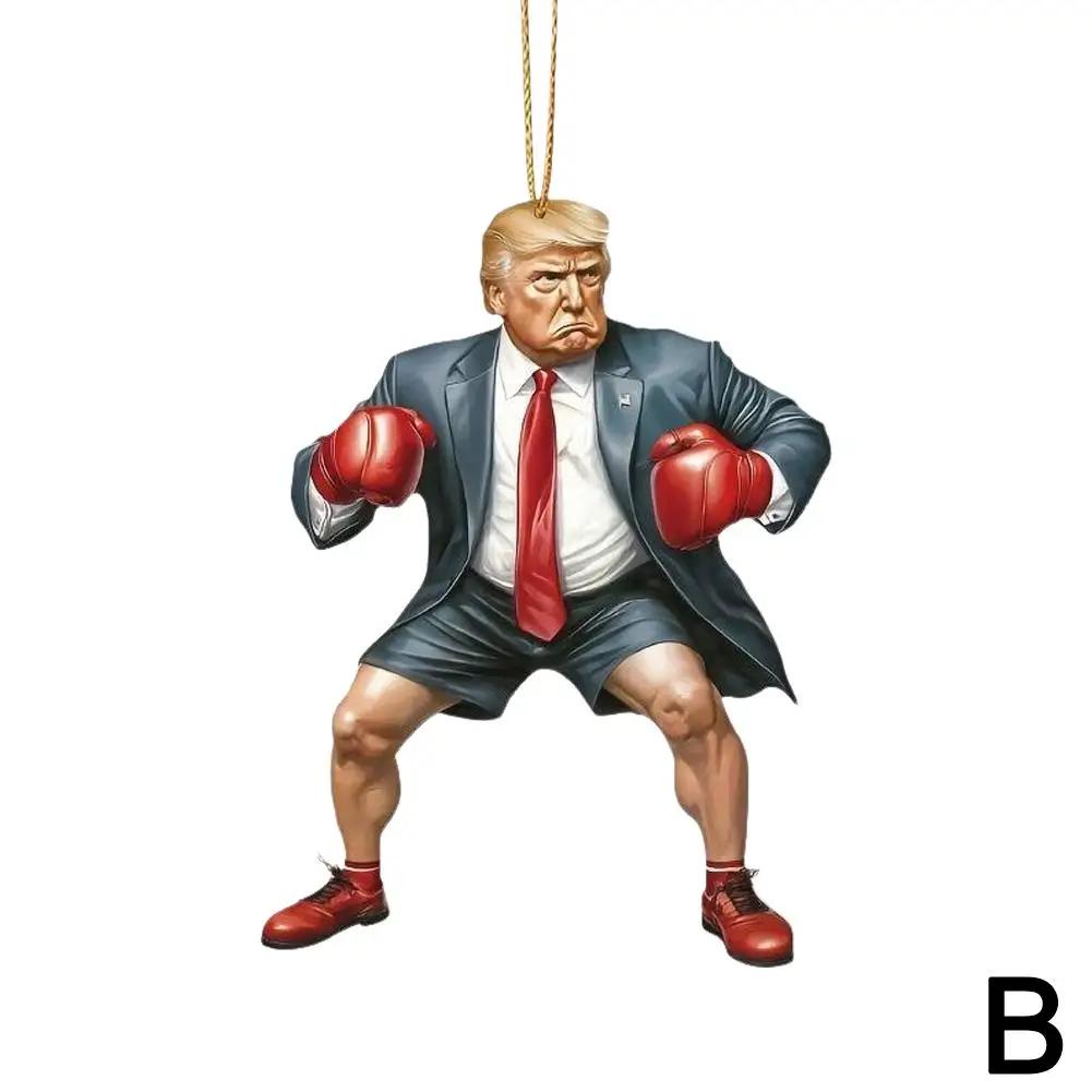 2D Акриловый кулон Президент Украшение заднего вида Транспортное средство Автомобильный Шарм Интерьерное украшение заднего вида Президентские аксессуары Задний D3M0