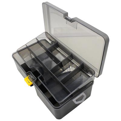 Двухслойный портативный бокс для аксессуаров с регулируемыми разделителями, кейс для хранения приманок, крючков, воблеров, многофункциональный рыболовный инструмент