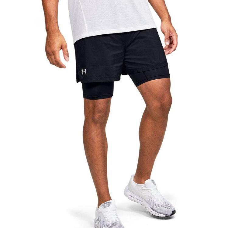 Under Armour Шорты для бега Speedpocket Мужские Брюки черные 1355449-001